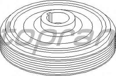 Ременный шкив, коленчатый вал TOPRAN купить