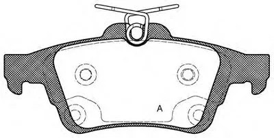 Комплект тормозных колодок, дисковый тормоз ADVANCE OPEN PARTS купить