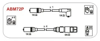 Комплект проводов зажигания JANMOR купить