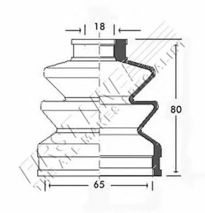 Пыльник, приводной вал FIRST LINE купить