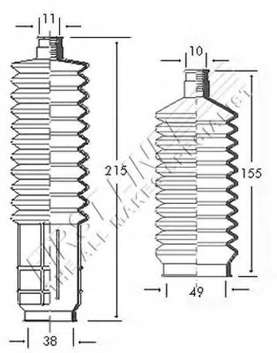 Пыльник, рулевое управление FIRST LINE купить