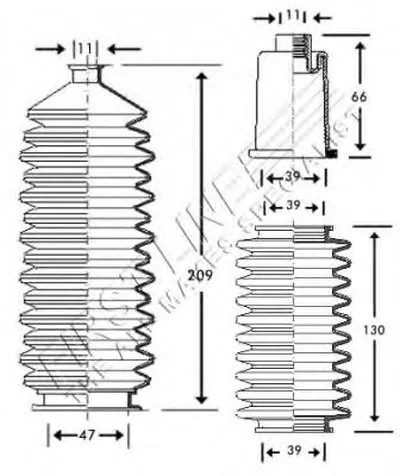 Пыльник, рулевое управление FIRST LINE купить