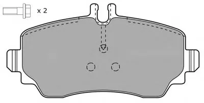 Комплект тормозных колодок, дисковый тормоз FREMAX купить