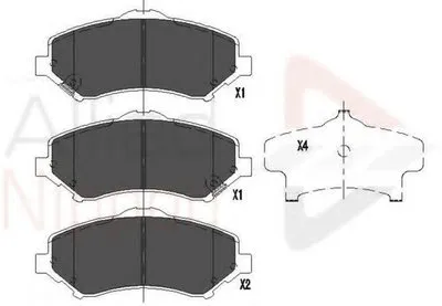 Комплект тормозных колодок, дисковый тормоз ANL Braking COMLINE купить