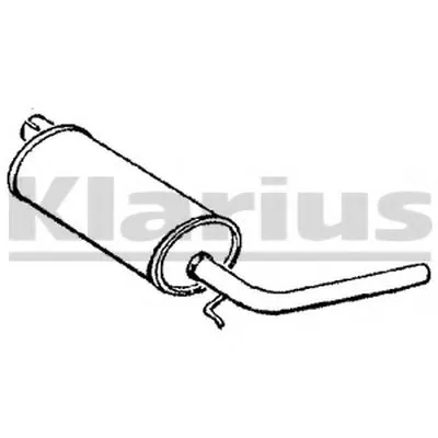 Глушитель выхлопных газов конечный KLARIUS купить