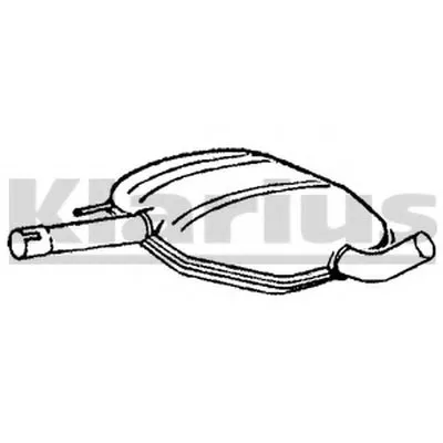 Средний глушитель выхлопных газов KLARIUS купить