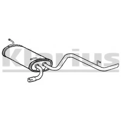 Глушитель выхлопных газов конечный KLARIUS купить