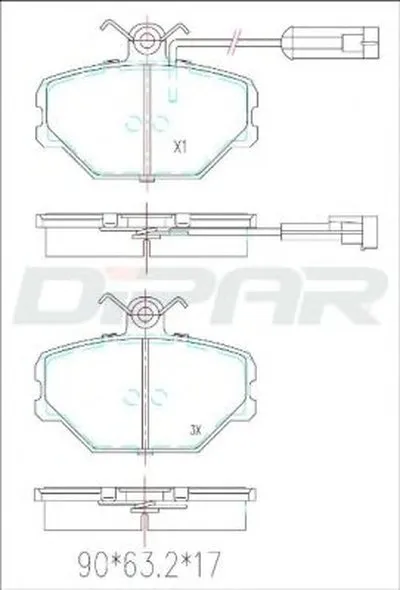 Комплект тормозных колодок, дисковый тормоз DITAS купить