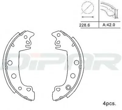 Комплект тормозных колодок DITAS купить