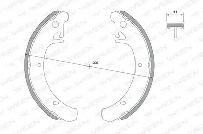 Комплект тормозных колодок WEEN купить