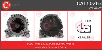 Генератор BRAND NEW SERIES CASCO купить