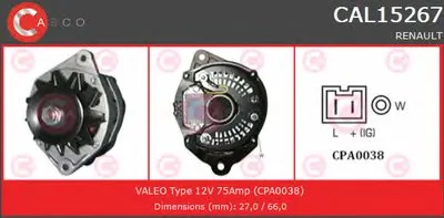 Генератор REMANUFACTURED SERIES CASCO купить