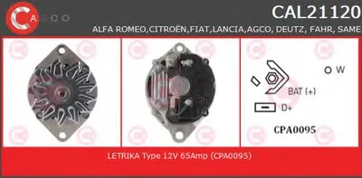 Генератор GENUINE SERIES CASCO купить