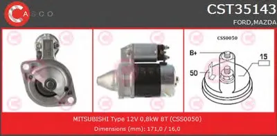 Стартер BRAND NEW SERIES CASCO купить