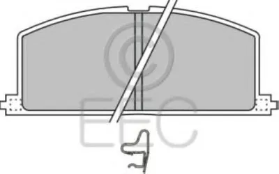Комплект тормозных колодок, дисковый тормоз EEC купить