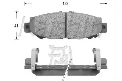 Комплект тормозных колодок, дисковый тормоз KAISHIN купить