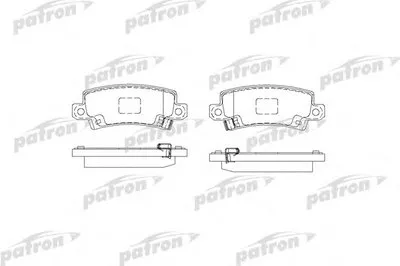 Комплект тормозных колодок, дисковый тормоз PATRON купить