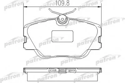 Комплект тормозных колодок, дисковый тормоз PATRON купить