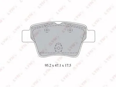 Комплект тормозных колодок, дисковый тормоз LYNXauto купить