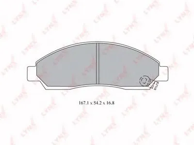 Комплект тормозных колодок, дисковый тормоз LYNXauto купить