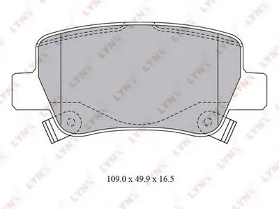 Комплект тормозных колодок, дисковый тормоз LYNXauto купить