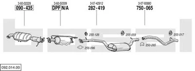 Система выпуска ОГ BOSAL купить