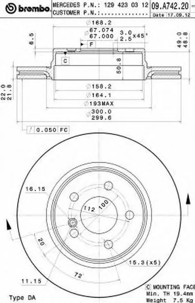 Тормозной диск COATED DISC LINE AP купить