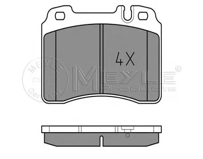 Комплект тормозных колодок, дисковый тормоз PLATINUM PAD MEYLE купить