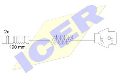 Сигнализатор, износ тормозных колодок ICER купить