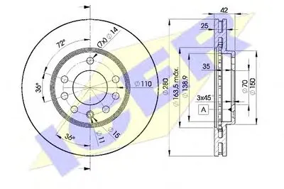 Тормозной диск ICER купить