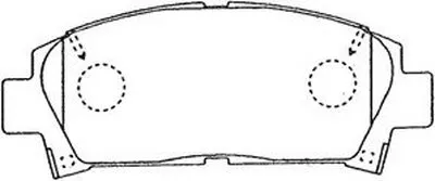 Комплект тормозных колодок, дисковый тормоз Premium Advics AISIN купить