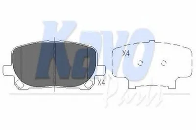 Комплект тормозных колодок, дисковый тормоз KAVO PARTS купить
