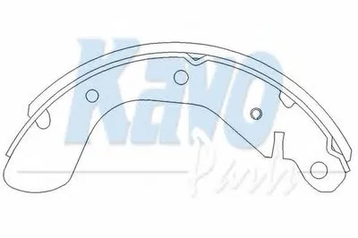 Комплект тормозных колодок KAVO PARTS купить