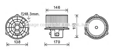 Электродвигатель, вентиляция салона AVA QUALITY COOLING купить
