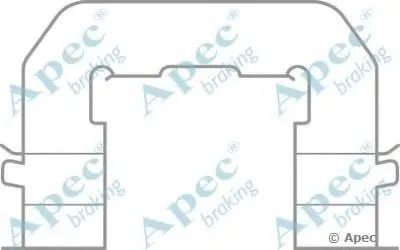 Комплектующие, тормозные колодки APEC braking купить