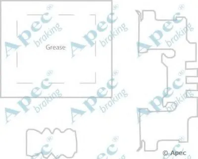 Комплектующие, тормозные колодки APEC braking купить
