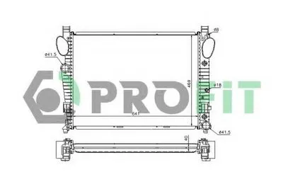 Радиатор, охлаждение двигателя PROFIT купить