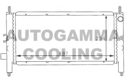 Радиатор, охлаждение двигателя AUTOGAMMA купить