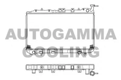 Радиатор, охлаждение двигателя AUTOGAMMA купить