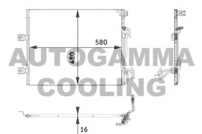Конденсатор, кондиционер AUTOGAMMA купить