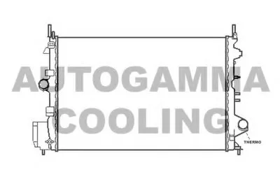Радиатор, охлаждение двигателя AUTOGAMMA купить