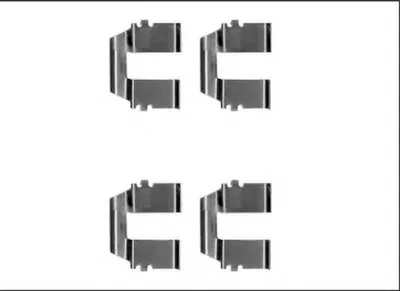 Комплектующие, колодки дискового тормоза HELLA купить