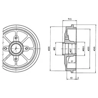 Тормозной барабан DELPHI купить