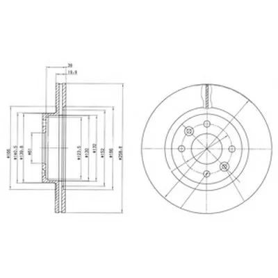 Тормозной диск DELPHI купить