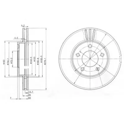Тормозной диск DELPHI купить