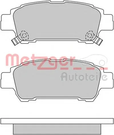 Комплект тормозных колодок, дисковый тормоз METZGER купить