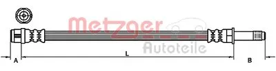 Тормозной шланг METZGER купить