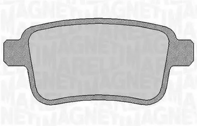 Комплект тормозных колодок, дисковый тормоз MAGNETI MARELLI купить