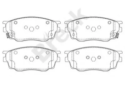 Комплект тормозных колодок, дисковый тормоз BRECK купить