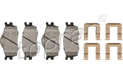 Комплект тормозных колодок, дисковый тормоз TOPRAN купить